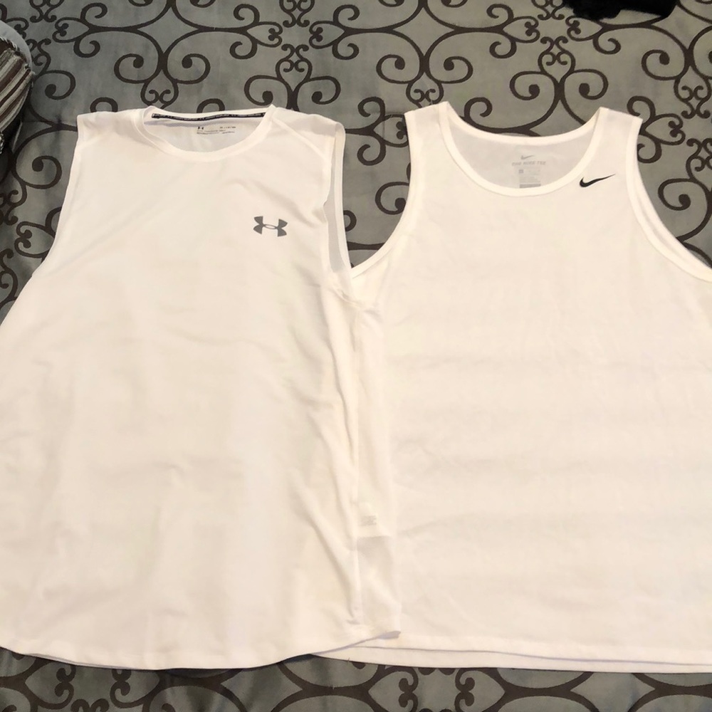 Men’s Under armor, Nike workout tanks